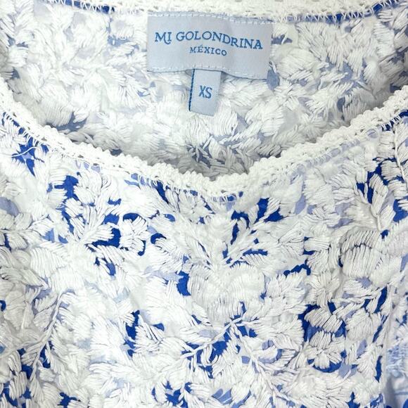 Mi Golondrina Mexico Floral Flores Short Dress - Picture 3 of 9